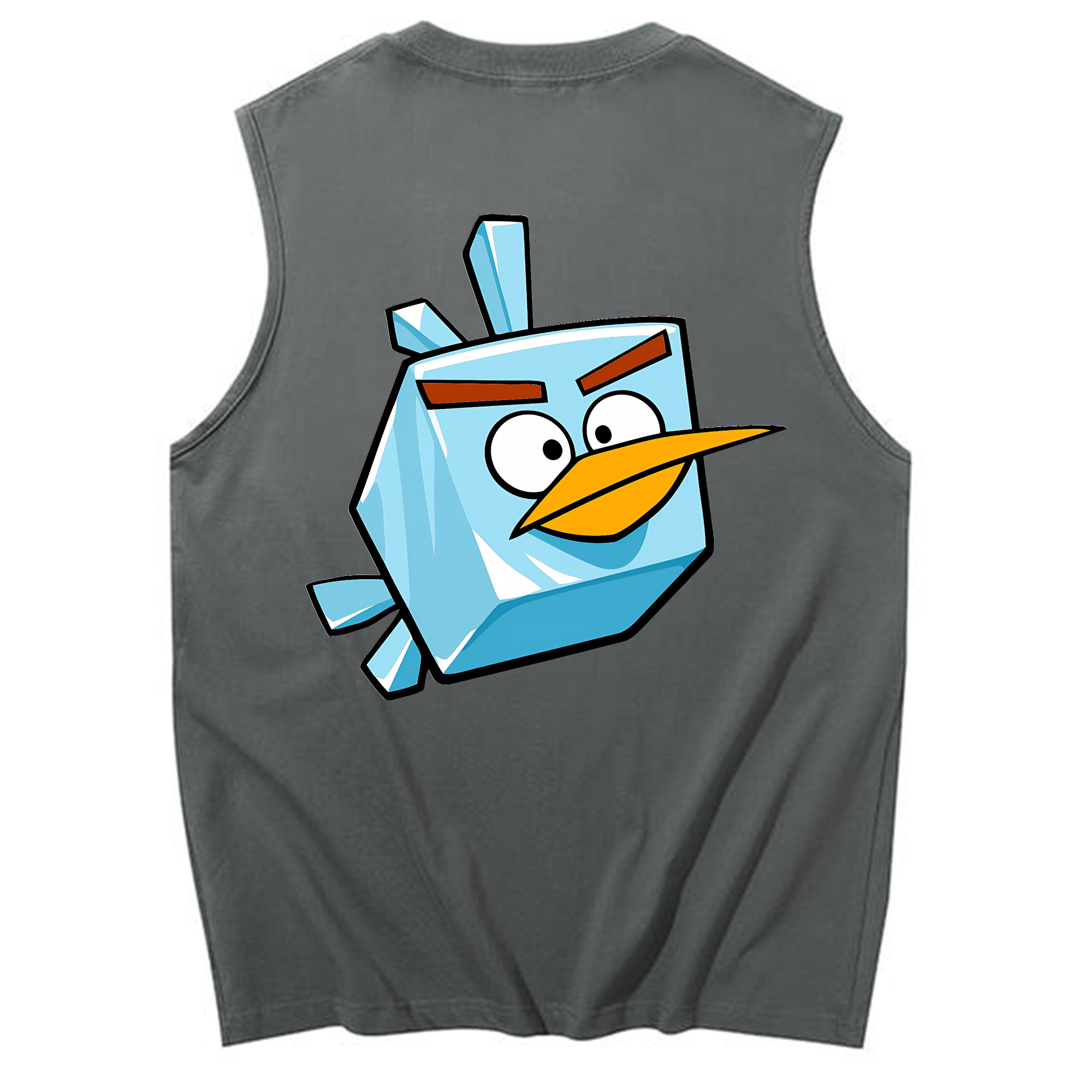 （画像用） Angry Birds アングリーバード コットン100％タンクトップ（背面プリント）